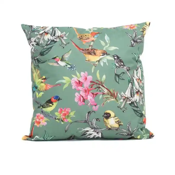 Außenkissen Vögel grün 60 cm Versand Am Gleichen Tag