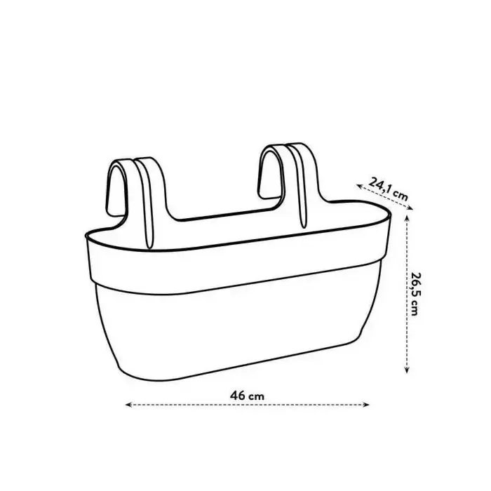 Schneller Versand Balkonkasten Vibia Campana Easy Hanger Grün Large - Elho