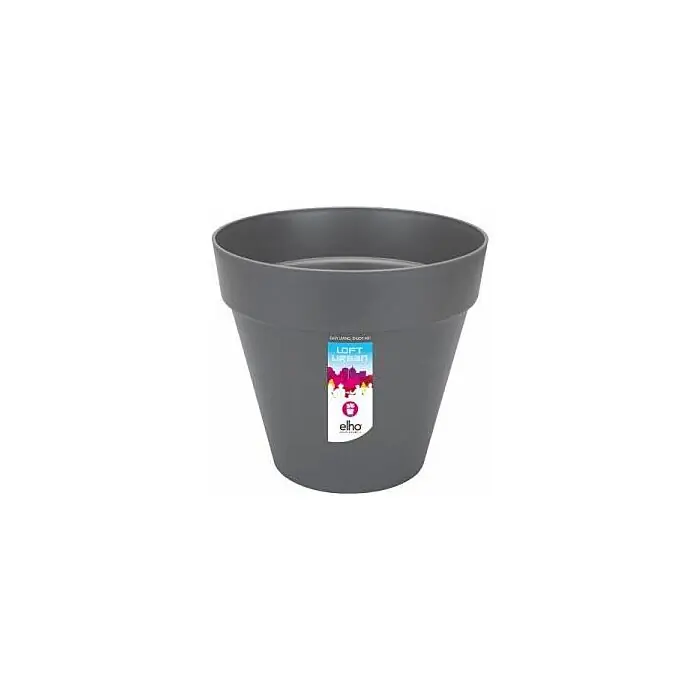 Neue Ware Elho Topf+rollen loft urban rund d40cm Anthrazit
