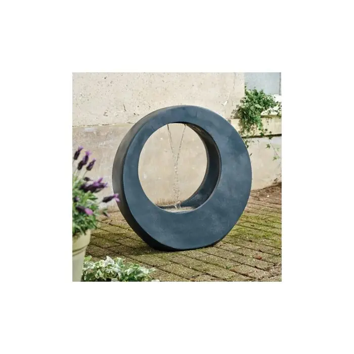 Online Kaufen Springbrunnen rund Polyresin anthrazit 72 cm - Lumineo