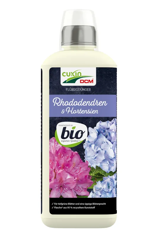 Letzte Chance CUXIN DCM Flüssigdünger Rhododendren & Hortensien BIO 800ml - Garten Online Shop & Weber Grill Store