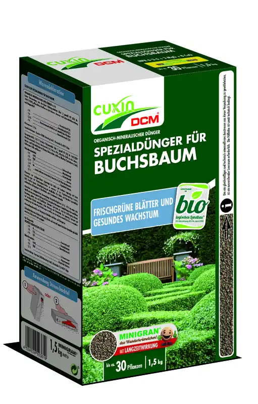 CUXIN DCM Spezialdünger für Buchsbaum 1,5kg - Garten Online Shop & Weber Grill Store Abverkauf