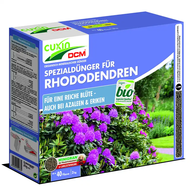 CUXIN DCM Spezialdünger für Rhododendren, Azaleen, Eriken 3kg - Garten Online Shop & Weber Grill Store Nur Heute
