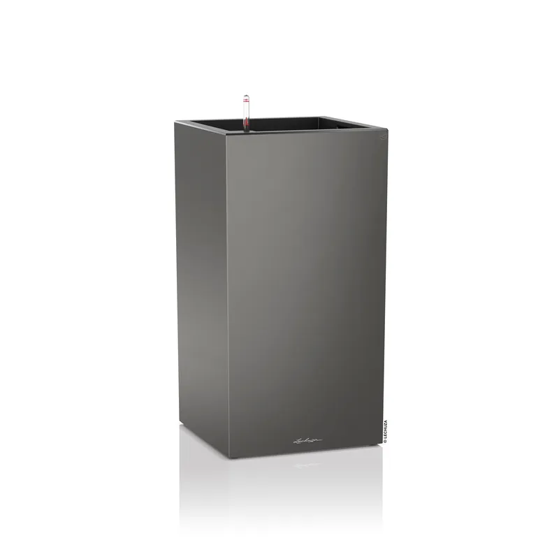 Letzte Chance LECHUZA CANTO Premium 40 high Komplettset anthrazit metallic - Garten Online Shop & Weber Grill Store