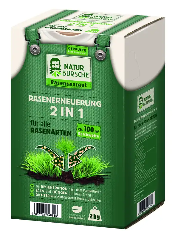 Schnäppchen Naturbursche Rasenerneuerung 2in1 2kg - Garten Online Shop & Weber Grill Store