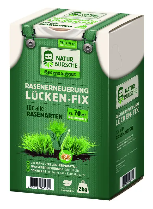 Aktuell Naturbursche Rasenerneuerung Lücken-Fix 2kg - Garten Online Shop & Weber Grill Store