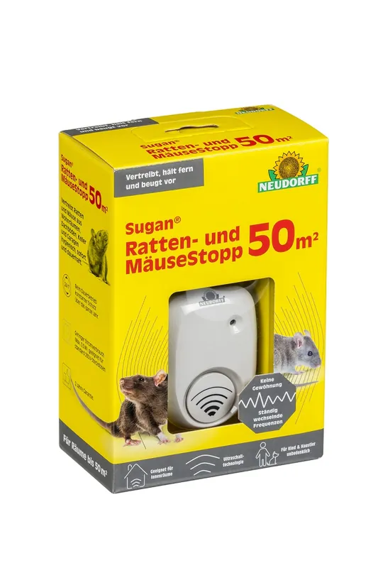Bestpreis Neudorff Sugan Ratten- und MäuseStopp (Ultraschall) für 50m² - Garten Online Shop & Weber Grill Store