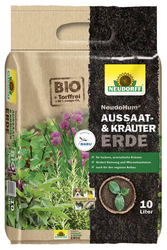 Kostenloser Rückversand Neudorff NeudoHum Aussaat- und KräuterErde 10l - Garten Online Shop & Weber Grill Store