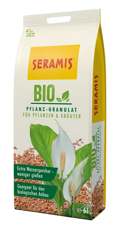 Markenware Seramis Bio-Pflanz-Granulat für Pflanzen & Kräuter 6l - Garten Online Shop & Weber Grill Store