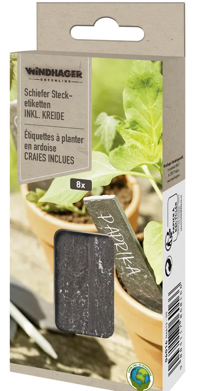 Schneller Versand Windhager Stecketiketten Schiefer + Kreide, 8 Stk - Garten Online Shop & Weber Grill Store