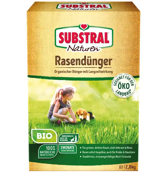 Begrenztes Angebot Substral Naturen Bio Rasendünger 2,8kg - Garten Online Shop & Weber Grill Store
