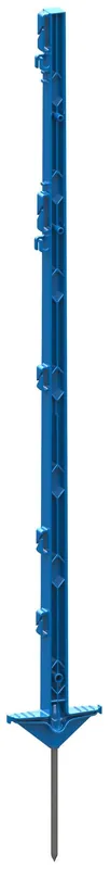 Vollkunststoffpfahl 105 cm blau, Doppeltritt Kostenloser Versand