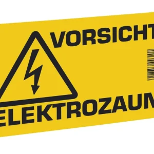 Warnschild für Weidezaungerät (Neutral), beids. bedruckt Neue Kollektion