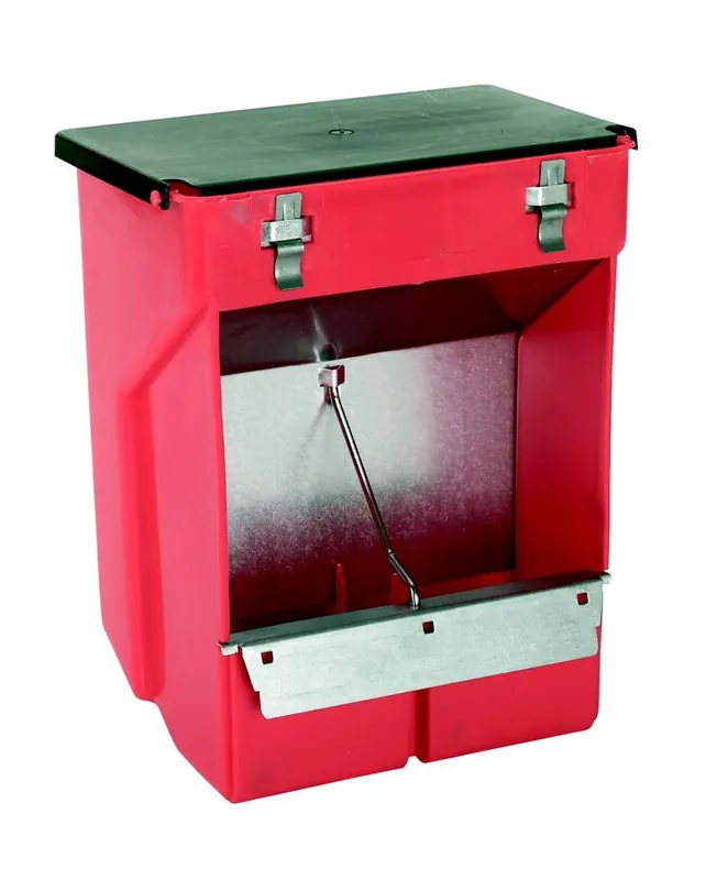 Ausverkauf Futterautomat f. Kaninchen Kunstst./Metall, 2 Fressplätze