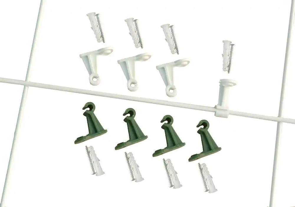 Halter Gitterspaliere Classic 4 St., L=3,5cm, grün, Kunstst. Günstig