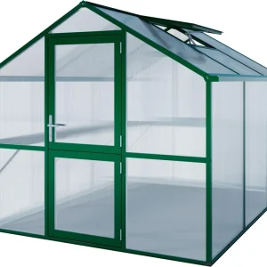 Gewächshaus Tulpe Typ III moosgrün, 2,33x3,23x2,15 m Ausverkauf