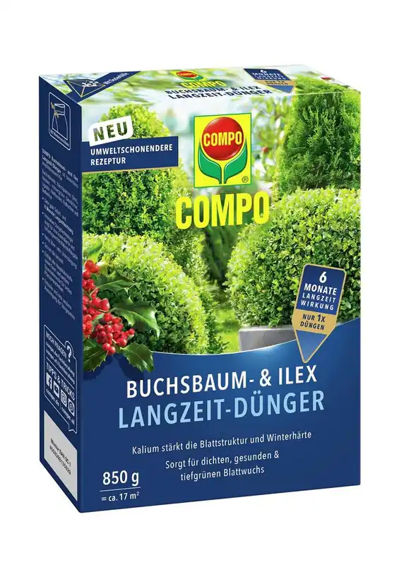 COMPO Buchsbaum- und Ilex Langzeit-Dünger 850 g Preisknaller