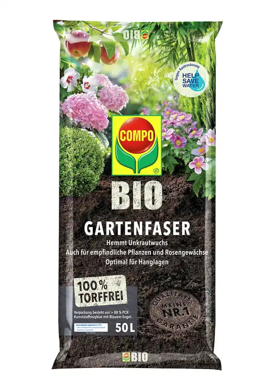 Preiswert COMPO BIO Gartenfaser torffrei torffrei, 50 L