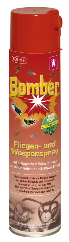 Bomber 600 ml Aerosolspray gegen Fliegen und Wespen Schneller Versand