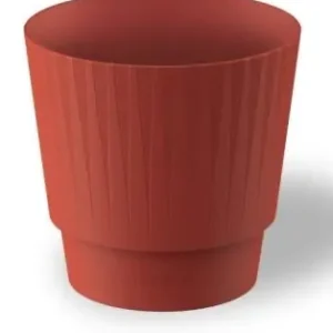 Nur Heute Vaso Plisse‘ 15cm Zinnoberrot L x 16,5 B x 16,5 H x 41,85