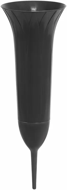 Direktkauf Grabvase 37 cm anthrazit