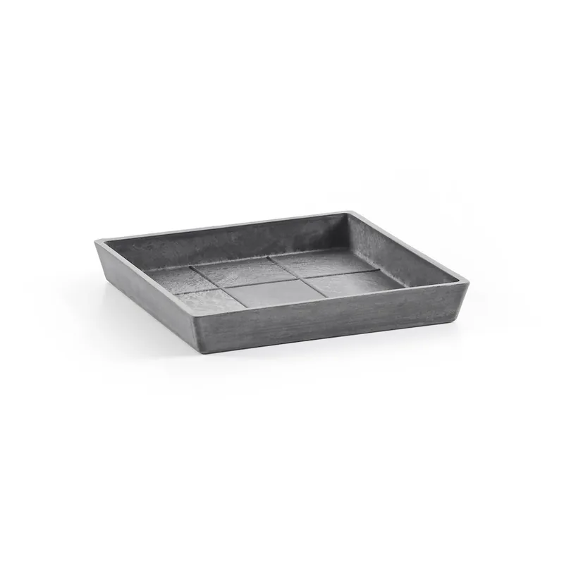 Must-Have Ecopots Untersetzer Quadr. grau 29,6x29,6xH 3 cm/2,0 l