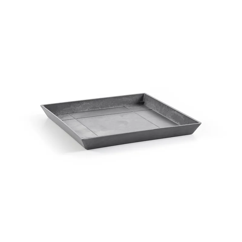 Preisknaller Ecopots Untersetzer Quadr. grau 43x43xH3,5 cm/3,7 l