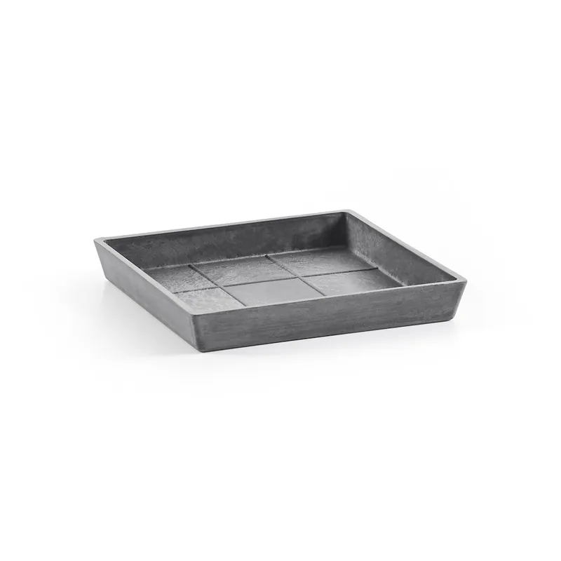Ecopots Untersetzer Quadr. grau 18x18xH2,5cm/680 ml Meistverkauft