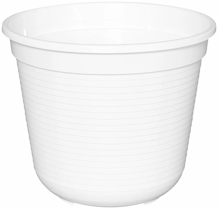Kracherpreis Blumentopf Standard 18 cm weiß
