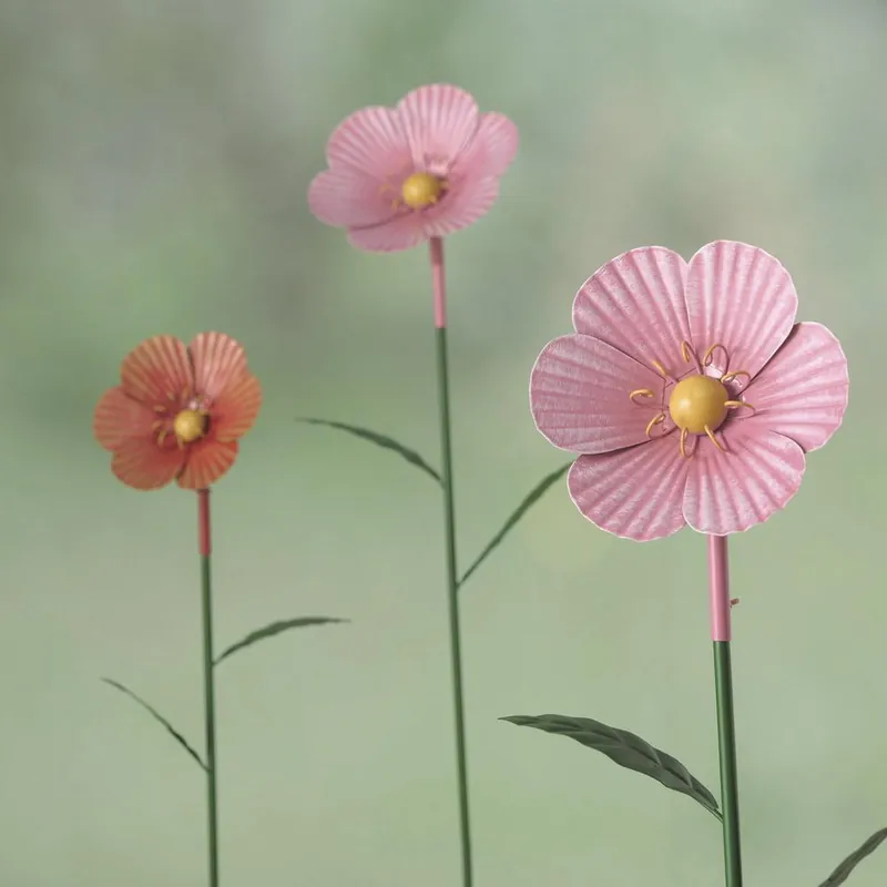 Gartenstab Mohni, 2 sort., Warenträger, Blume, H 116,00 Knallerangebot