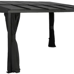 Sojag Anbaupavillon »St. Barthelemy 10x12 anthrazit« BxTxH: 363x297x240 cm Finale Aktion