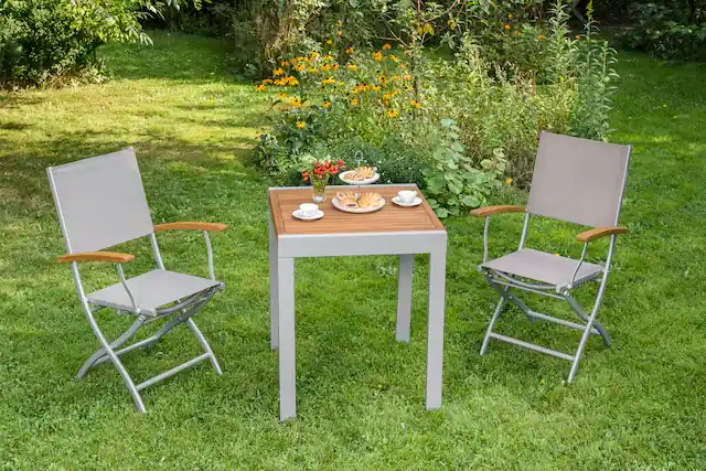 Sofort Bestellen MERXX Balkonset »Naxos« Set, 3 Stk. tlg. mit ausziehbaren Tisch (65/130x65 cm)