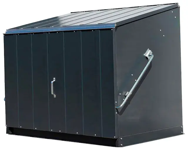 Trimetals Fahrradbox »Stowaway« Mülltonnenbox für 2x240 l, Stahl, (BxTxH): 138x89x113 cm Nur Für Kurze Zeit