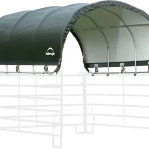 ShelterLogic Foliengerätehaus »Weidezelt Überdachung« 13,7m², Grün Knallerangebot