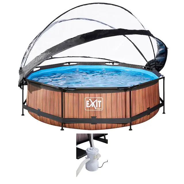 EXIT Framepool »inkl. multifunktionaler Abdeckung« ØxH: 300x76 cm, mit Filterkartuschen-Pumpe und Abdeckung Top-Seller