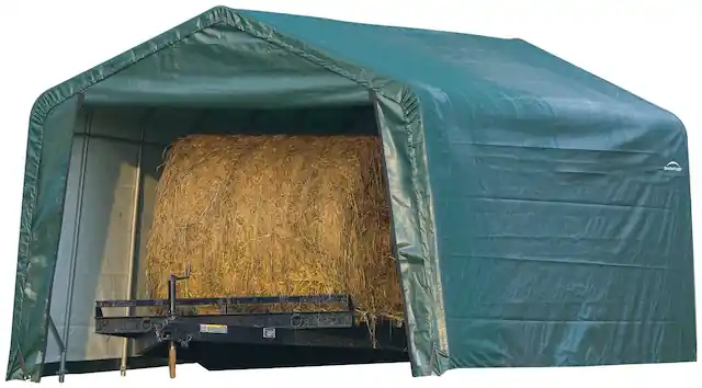 ShelterLogic Foliengerätehaus »Folien-Weidezelt, Zeltgarage« Grün, 610x380x260 cm Aktuell