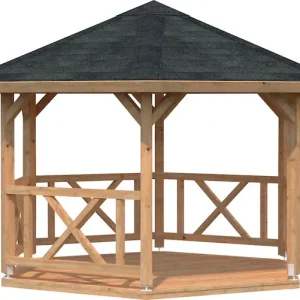 Jetzt Bestellen Palmako Holzpavillon »Betty« BxT: 423x423 cm, hellbraun