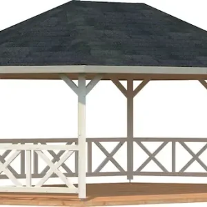 Palmako Holzpavillon »Betty« BxT: 615x551 cm, naturbelassen Kostenloser Versand