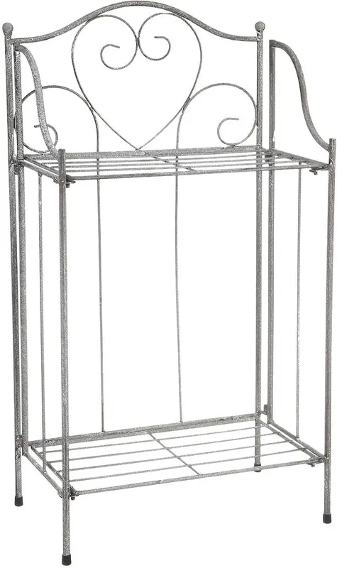 Top-Seller Ambiente Haus Pflanzentreppe »Regal in grau aus Eisen (H) 65cm« schmiedeeisernes Standregal für Innen- und Außenbereich