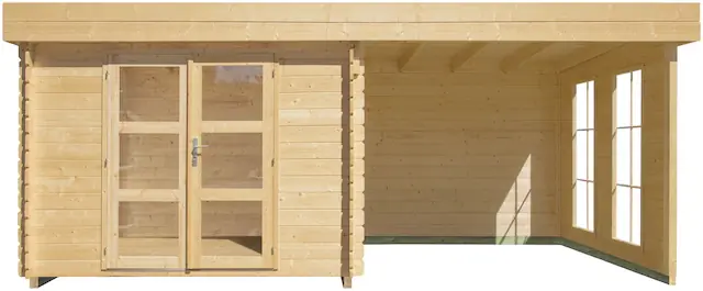 Kostenloser Versand Kiehn-Holz Gartenhaus »Acrux 2« inkl. Fussboden im Haus