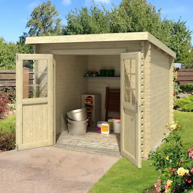 Online Kaufen LASITA MAJA Gartenhaus »Indi 175« Blockbohlenhaus 28mm