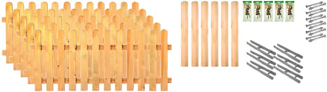 Tetzner & Jentzsch Lattenzaun »Lakeland 3« 5 Elemente, LxH: 954x100 cm Top-Seller