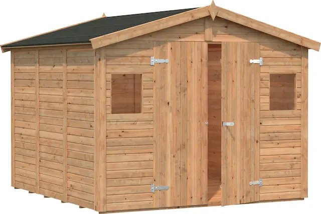 Angebot Palmako Gerätehaus »Dan« hellbraun