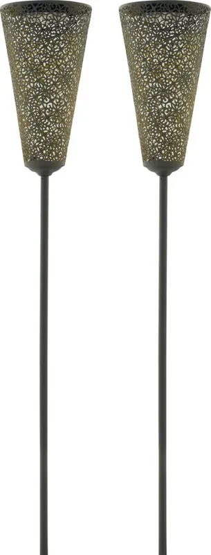 Sale LUXFORM Gartenleuchte »Luxform Solar Torch Leeds, set of 2« LED-Modul 1 Stk. Warmweiß LED-Fackellampe, Solarenergie, warmweiß, aus Metall, IP45