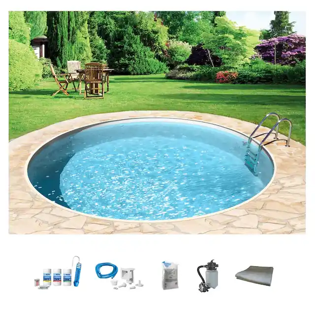 my POOL BWT Rundpool »mit sandfarbener Folie für den Karibik Look« Höhe: 120 cm, inkl. Zubehör, in versch. Größen verfügbar Günstig
