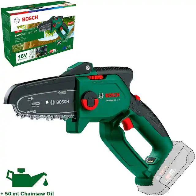 Bosch Home & Garden Akku-Kettensäge »»EasyChain 18V-15-7«« Oregon-Kette, ohne Akku, ohne Ladegerät Kostenfreie Lieferung