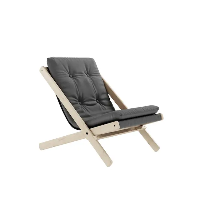 Preiswert Karup Design Loungesessel »BOOGIE Out™, Gartenstuhl, Outdoor,  aus FSC®zertifiziertem Massivholz« (B/H/T ca: 65x75x88cm) Farbe Weiß, Grau oder Beige, 1 Stk. tlg. inkl. Auflage, Schmutz- und Wasserabweisend, Made in Europe