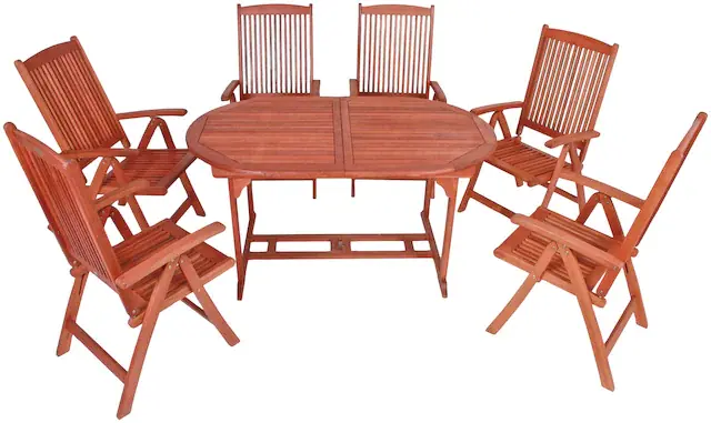 Garden Pleasure Garten-Essgruppe »STOCKHOLM« 7 Stk. tlg. ausziehbar Preis Gesenkt