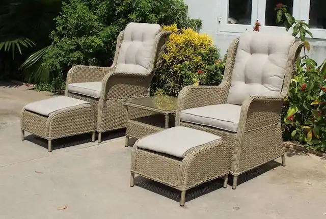 Meistverkauft Garden Pleasure Garten-Essgruppe », Sessel-Set »VALENCIA«« Set, 2 Sessel, 2 Hocker, Tisch LxB: 54x43 cm, inkl Auflagen