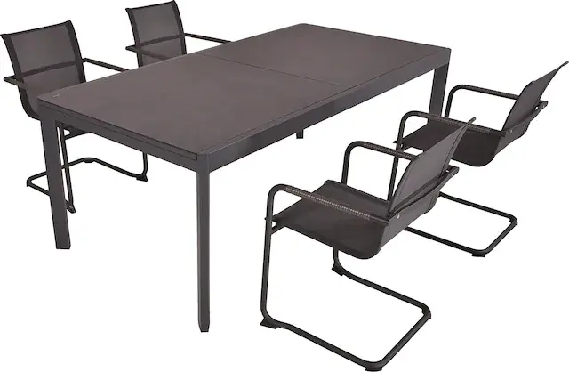 Günstig Garden Pleasure Garten-Essgruppe », Tischgruppe »NEREA«« Set, 5 Stk. tlg. 4 Sessel, 1x Ausziehtisch LxB: 200-300 x100 cm